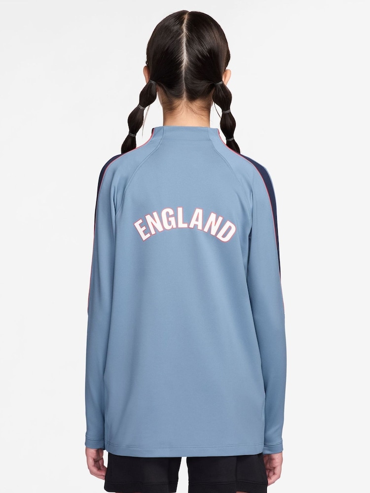 Nike Work Blue England Strike Long Sleeve Drill Top - Image 2 of 6 Nike Work Blue England Strike Long Sleeve Drill Top - Image 2 of 6