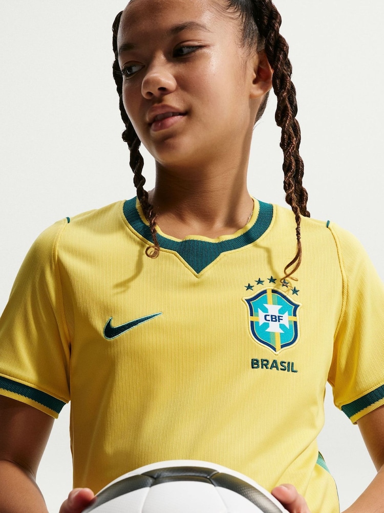 Nike Home Brazil 2026 Stadium Football Shirt - Image 5 of 5 Nike Home Brazil 2026 Stadium Football Shirt - Image 5 of 5