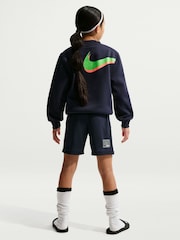 Nike Blue Erling Haaland Academy Dri-FIT Football Shorts - Image 2 of 9