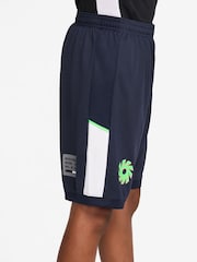Nike Blue Erling Haaland Academy Dri-FIT Football Shorts - Image 4 of 9