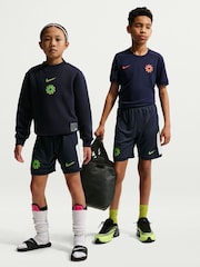 Nike Blue Erling Haaland Academy Dri-FIT Football Shorts - Image 6 of 9