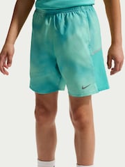 Nike Green Dri-FIT Miler Printed Shorts - Image 3 of 5