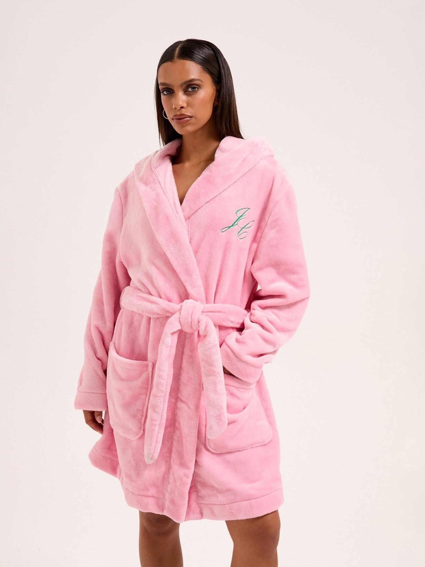 Buy Juicy Couture Pink Crown Plush Hooded Robe from Next USA