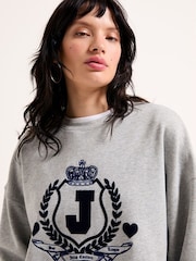 Grau - Juicy Couture Venice Crest Loopback Sweatshirt - Bild 3 von 3