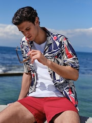 ネイビー ボート - プリント半袖シャツ - 画像 6 / 12