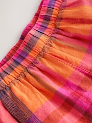 Ružičasto/narandžasto karo - Pullon Barrel pantalone (3-16god.) - Slika 9 od 9