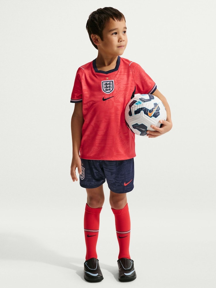 Nike Red England 2026 Little Replica 3-Piece Football Kit - Image 1 of 8 Nike Red England 2026 Little Replica 3-Piece Football Kit - Image 1 of 8