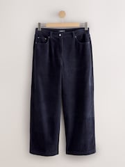 Azul marino - Pantalones de pana de pernera ancha - Imagen 3 de 6