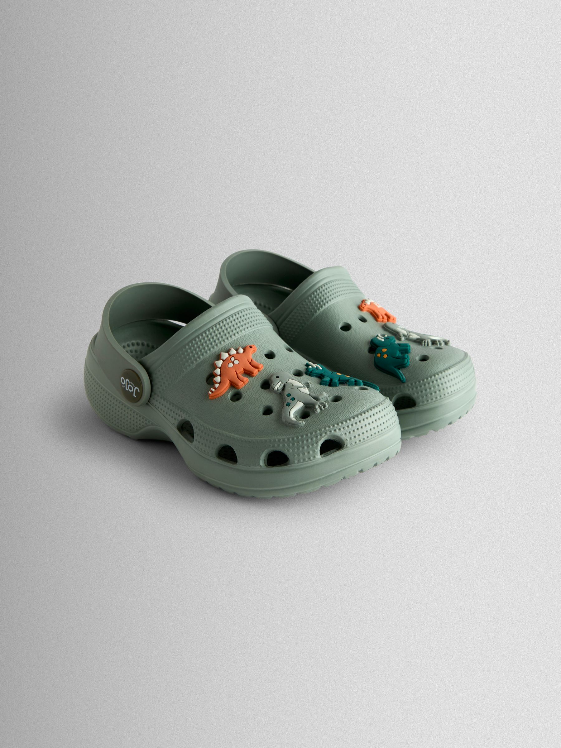 Jojo Maman Bébé Khaki Dino Clogs