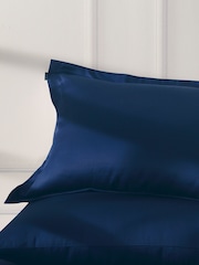 Duchamp Twilight Blue Premium Cotton Sateen Oxford Pillowcase - Image 2 of 2