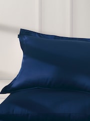 Duchamp Twilight Blue Premium Cotton Sateen Pillowcase - Image 2 of 2