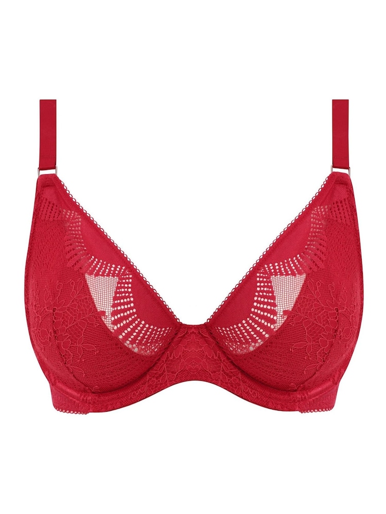 Wacoal Red Sensu Lace Uw Plunge Bra - Image 4 of 4