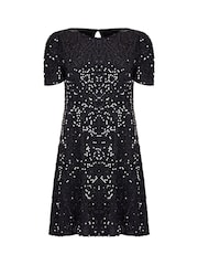 Yumi Black Sequin Tunic - Image 4 of 4
