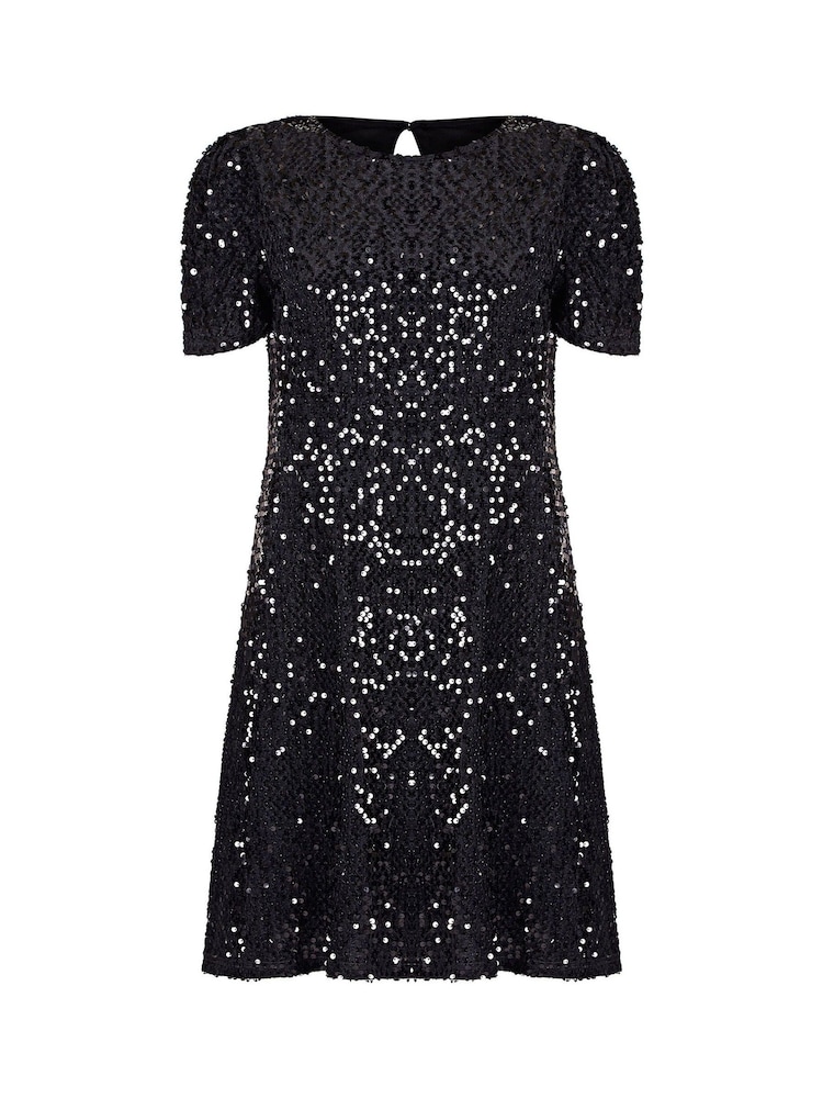 Yumi Black Sequin Tunic - Image 4 of 4
