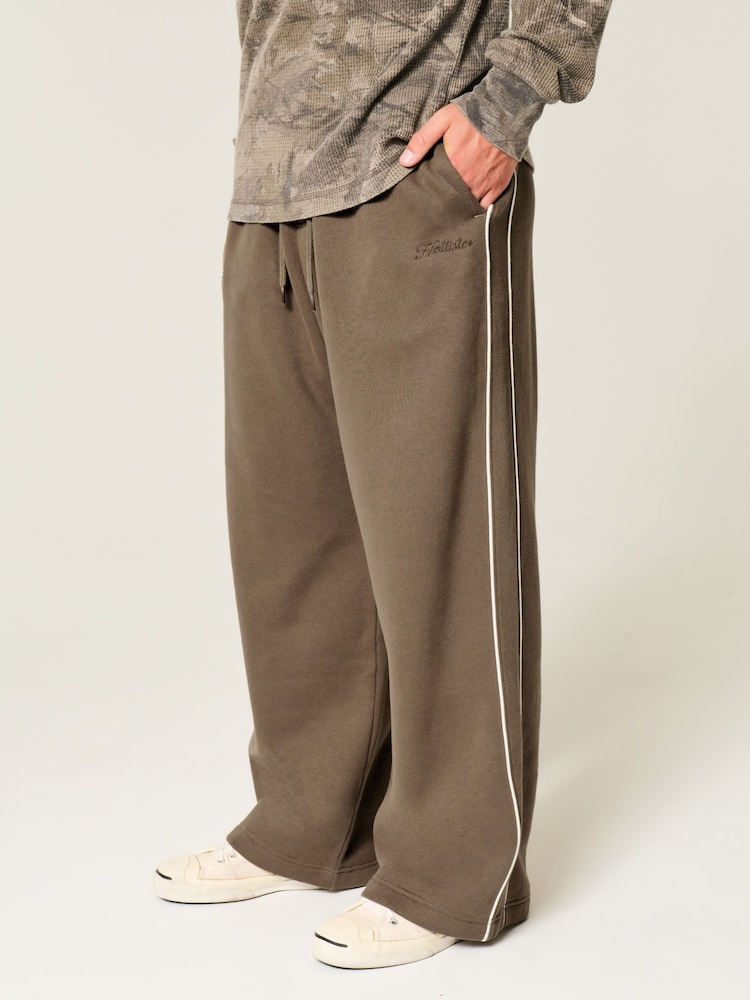 Hollister Natural Super Baggy Joggers - Image 1 of 5