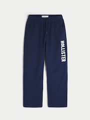 Hollister Blue Baggy Logo Joggers - Image 1 of 3