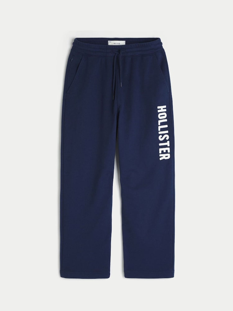 Hollister Blue Baggy Logo Joggers - Image 1 of 3