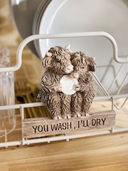 Cream Hamish The Highland Cow Dish Drainer - Image 2 of 4