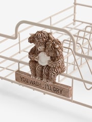 Cream Hamish The Highland Cow Dish Drainer - Image 4 of 4