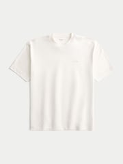 Weiß - Hollister Boxy Cooling Logo Short Sleeve T-Shirt - Bild 4 von 4