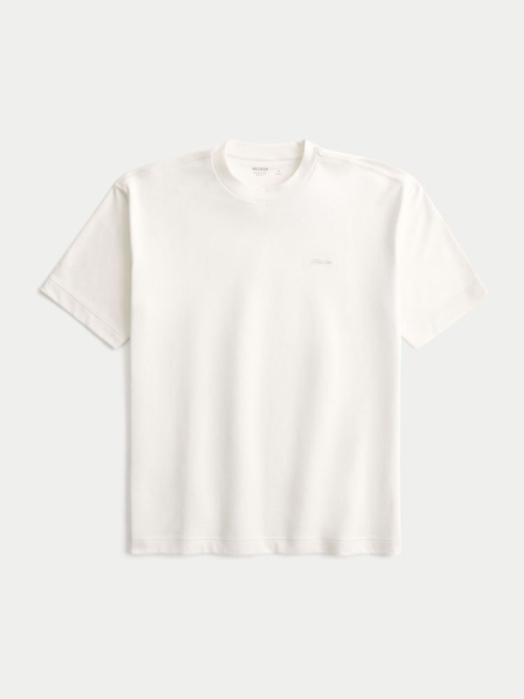 Weiß - Hollister Boxy Cooling Logo Short Sleeve T-Shirt - Bild 4 von 4