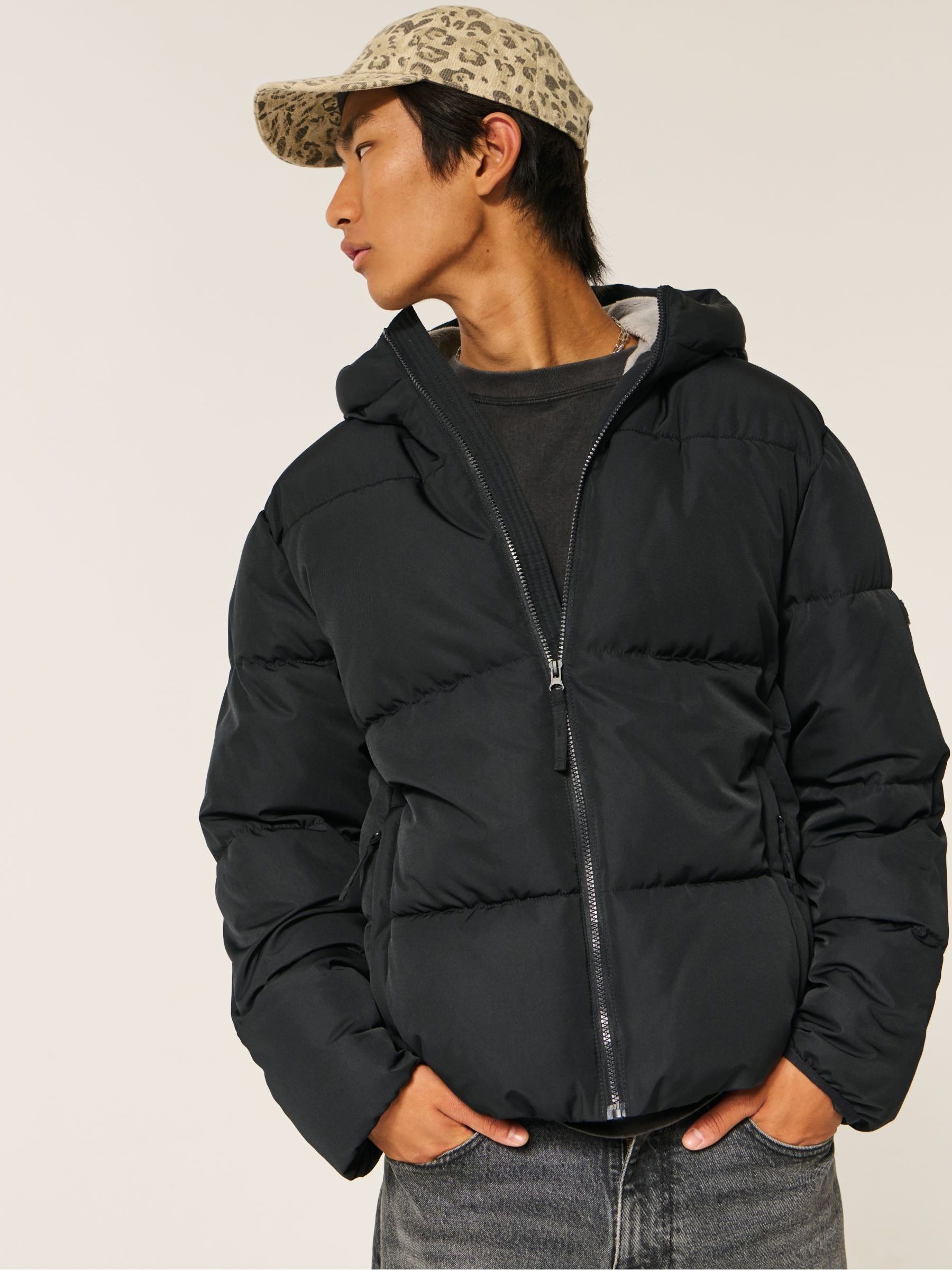 HOLISTER ダウンジャケット メンズ XL Hollister ホリスター アウター ダウンジャケット Sherpa Lined Down