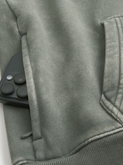 Hollister Green Boxy Hoodie - Image 4 of 4