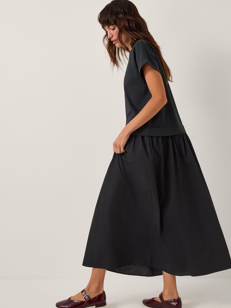 Monsoon Blue Felly Cap Sleeve Mix Maxi Dress - Image 4 of 4 Monsoon Blue Felly Cap Sleeve Mix Maxi Dress - Image 4 of 4
