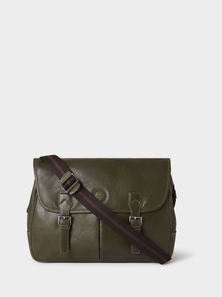 Osprey London Black The Compass Leather Saddle Bag - Image 1 of 5 Osprey London Black The Compass Leather Saddle Bag - Image 1 of 5