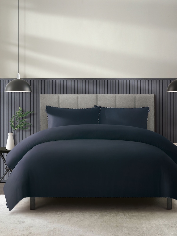 Duchamp Deep Well Premium Cotton Sateen Piped Edge Duvet Set - Image 1 of 2 Duchamp Deep Well Premium Cotton Sateen Piped Edge Duvet Set - Image 1 of 2