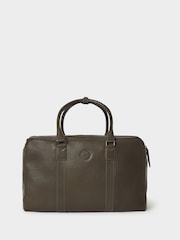 Grün - Osprey London Black The Compass Leather Weekender Bag - Bild 3 von 7