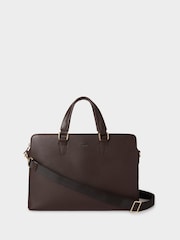 Osprey London Brown The Mercury Leather Laptop Bag - Image 1 of 6