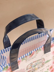 Cath Kidston Navy Paddington Stripe Small Book Bag - Image 3 of 3