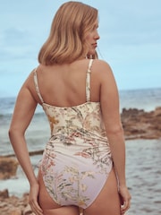 B by Ted Baker Bandeau Swimsuit with Tummy Control - Image 4 of 6