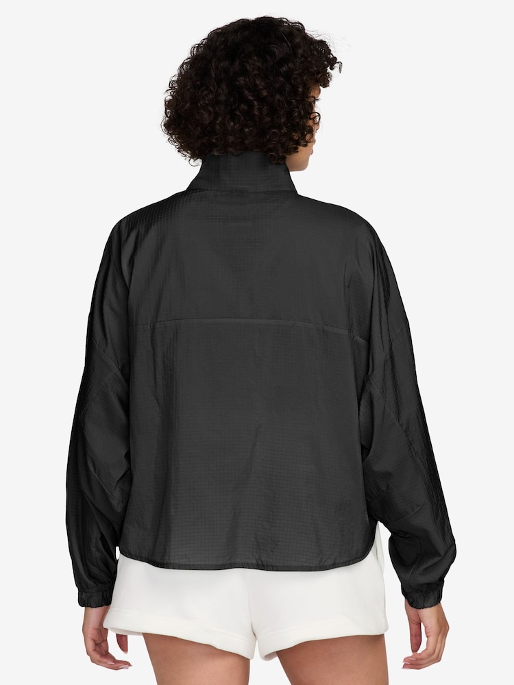 Nike Black Lighweight Ripstop Windrunner Jacket - Image 3 of 3