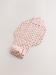Pink Ditsy Floral Travel Baby Changing Mat - Image 2 of 5