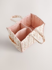 Pink Ditsy Floral Baby Nappy Caddy - Image 6 of 6