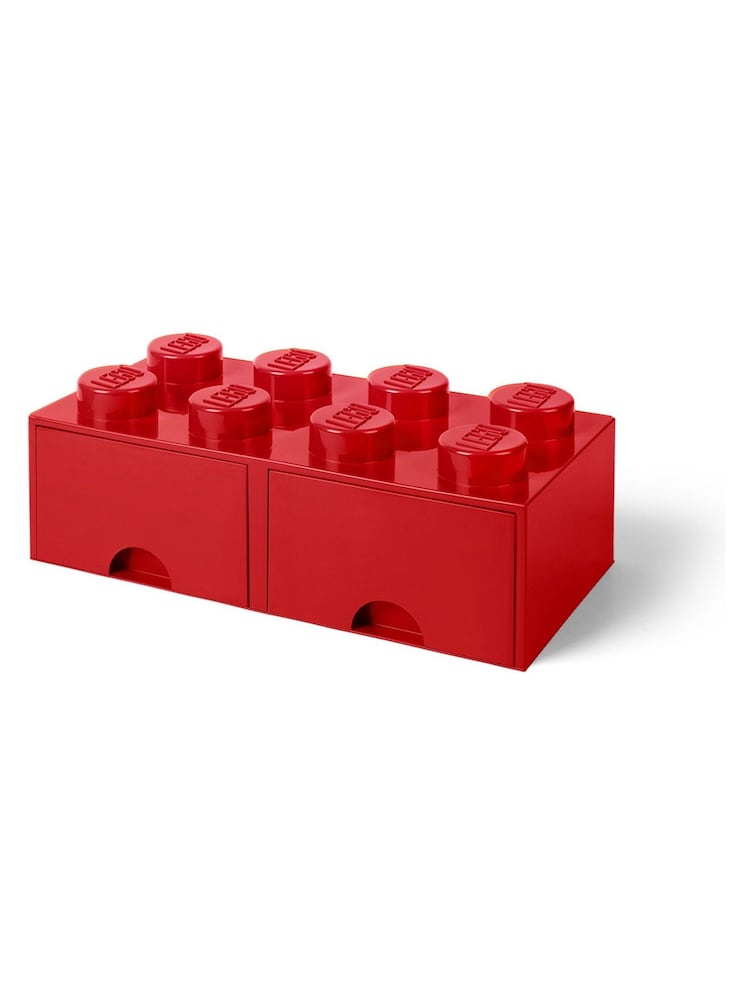 LEGO Bright Red Drawer 8 Brick Storage - Image 1 of 5