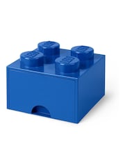 Lego Bright Blue Drawer 4 Brick - Image 1 of 5