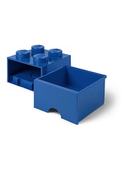 Lego Bright Blue Drawer 4 Brick - Image 3 of 5