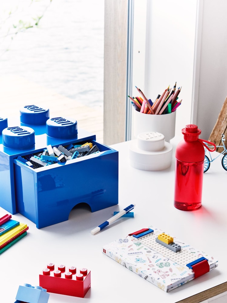 Lego Bright Blue Drawer 4 Brick - Image 5 of 5