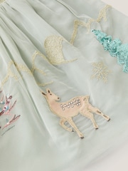 Monsoon שמלת חג מולד מבד טול בעיטור בד מכווץ, דגם Enchanted - תמונה 4 מתוך 4