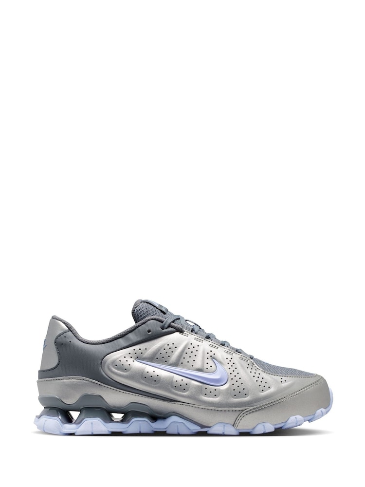 Nike Metallic Silver Reax 8 Trainers - Image 1 of 7 Nike Metallic Silver Reax 8 Trainers - Image 1 of 7