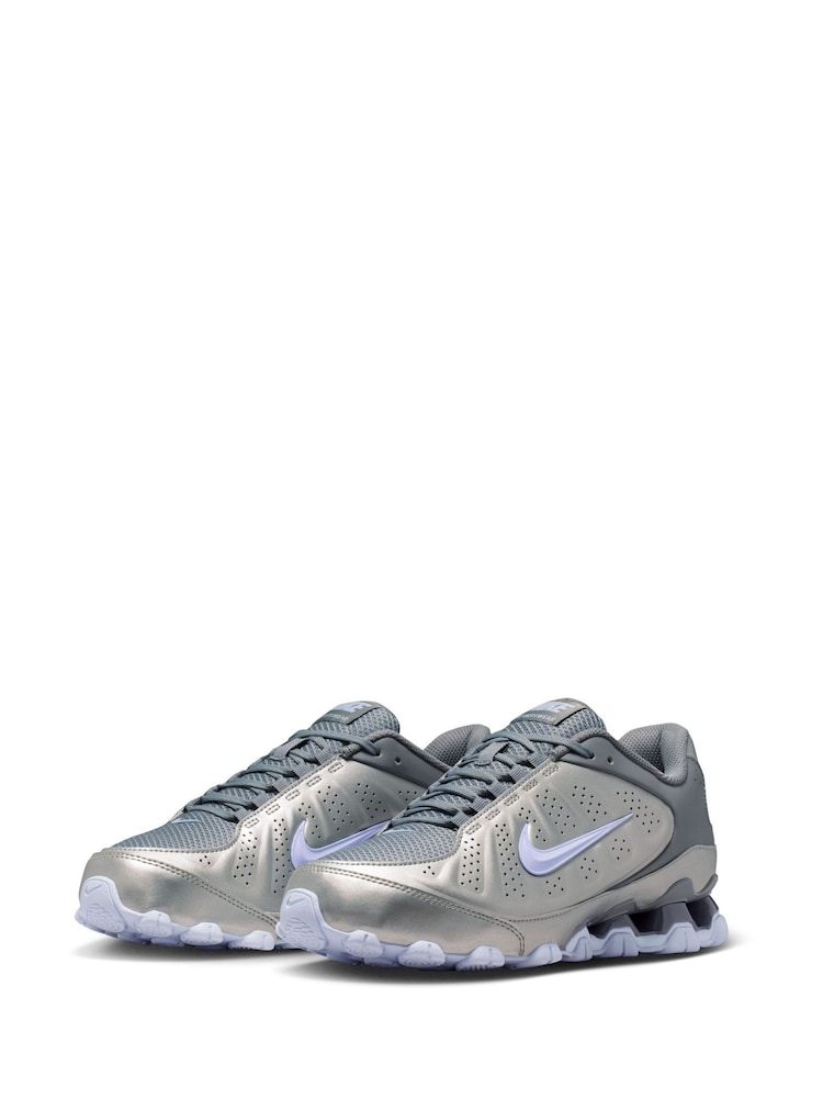 Nike Metallic Silver Reax 8 Trainers - Image 2 of 7 Nike Metallic Silver Reax 8 Trainers - Image 2 of 7