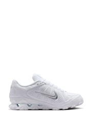 Nike White/Silver Reax 8 Trainers - Image 4 of 7