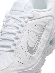 Nike White/Silver Reax 8 Trainers - Image 6 of 7