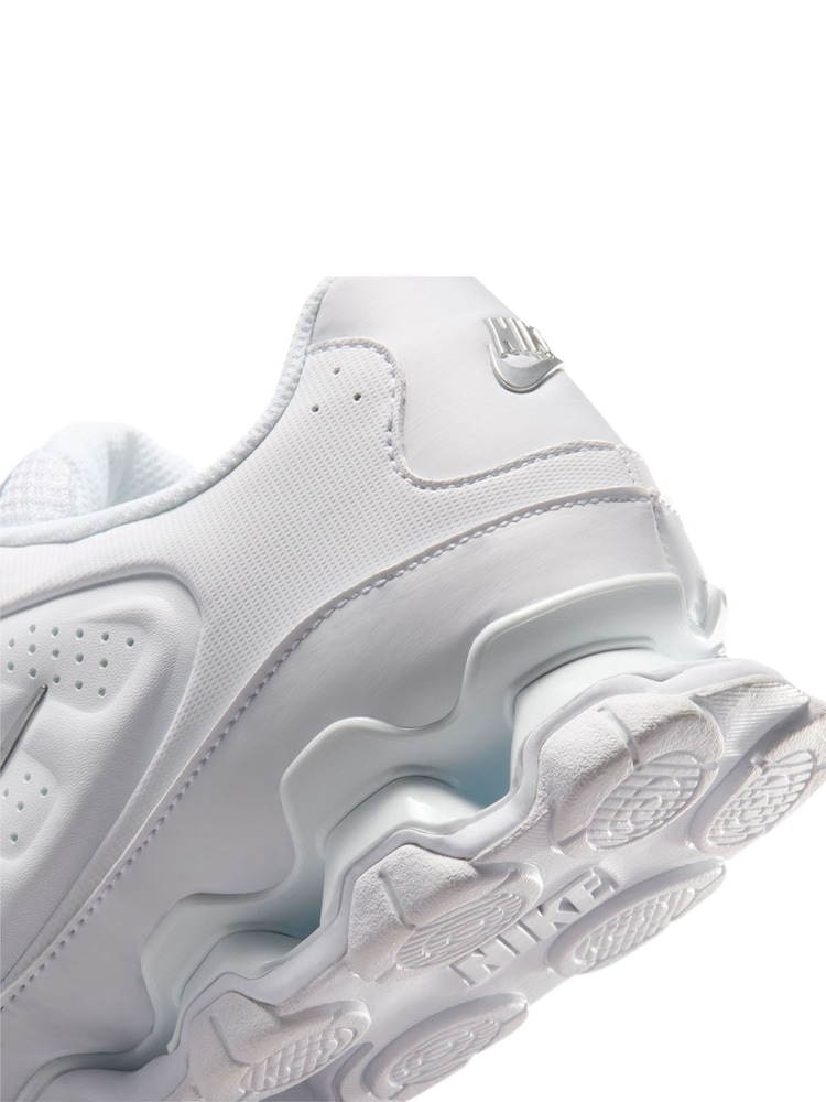 Nike White/Silver Reax 8 Trainers - Image 7 of 7 Nike White/Silver Reax 8 Trainers - Image 7 of 7