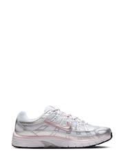 Nike Silver Pink P 6000 Trainers - Image 1 of 7