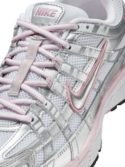 Nike Silver Pink P 6000 Trainers - Image 6 of 7