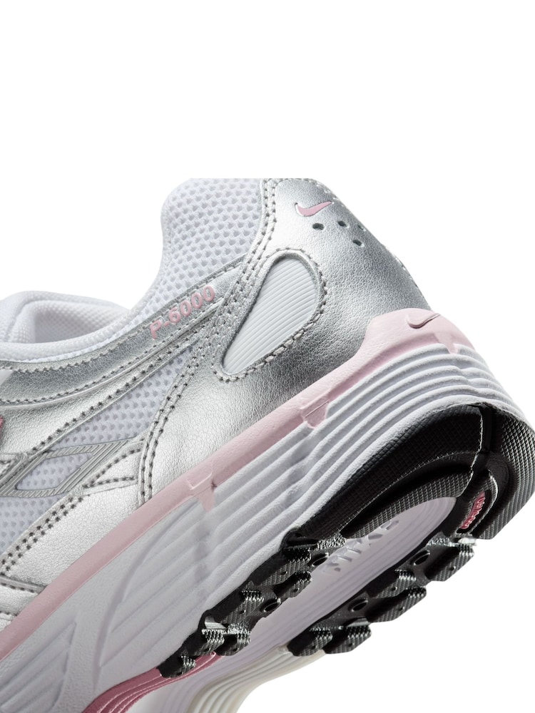 Nike Silver Pink P 6000 Trainers - Image 7 of 7
